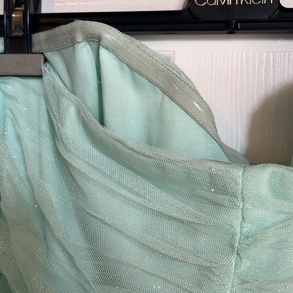 TEEZ ME size 17 Seafoam green strapless dress - Picture 5 of 6